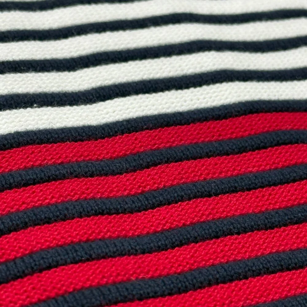 Brooks Brothers Sweater Mens XL Crewneck Red‎ Fleece Striped Pullover Cotton NWT
